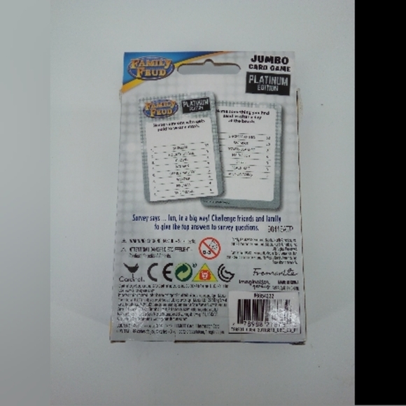 Family Feud Jumbo Card Game Platinum Edition Steve Harvey 8+ Complete - Picture 6 of 7
